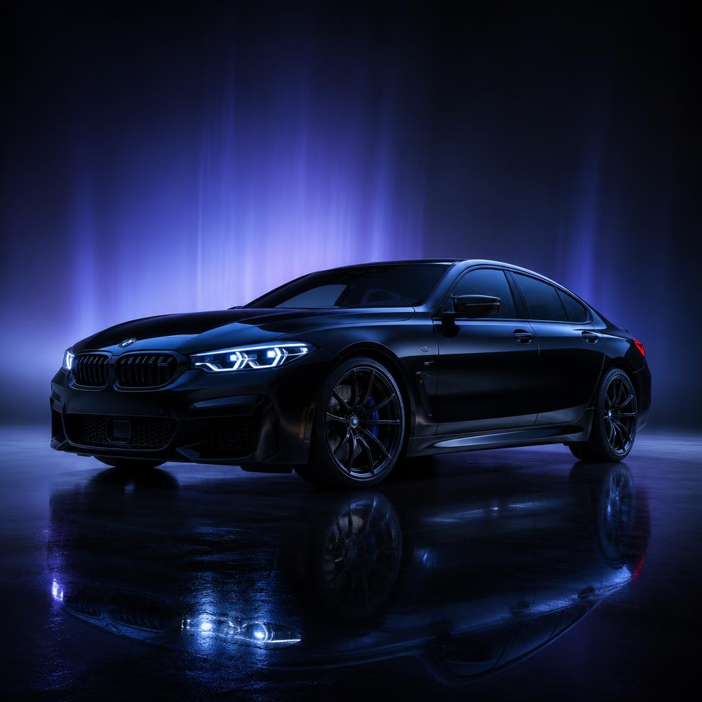 Wagon Bear flagship automotive product under blue-violet light
